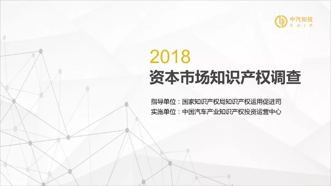 2018資本市場知識產權調查報告（PPT全文）