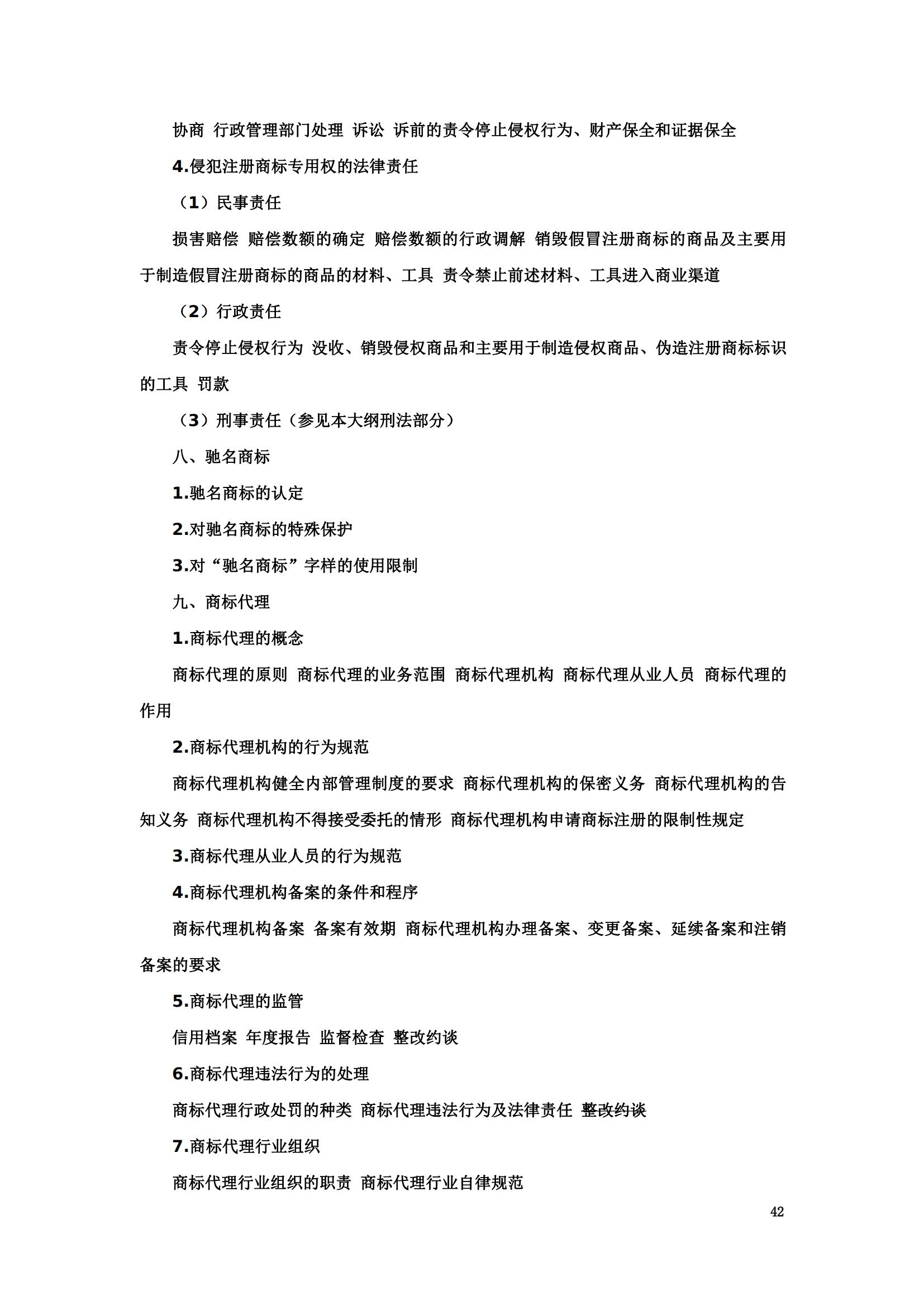 “2024年專利代理師資格考試大綱”全文發布！